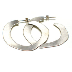 Lisa Crowder Sterling Hoop Earrings